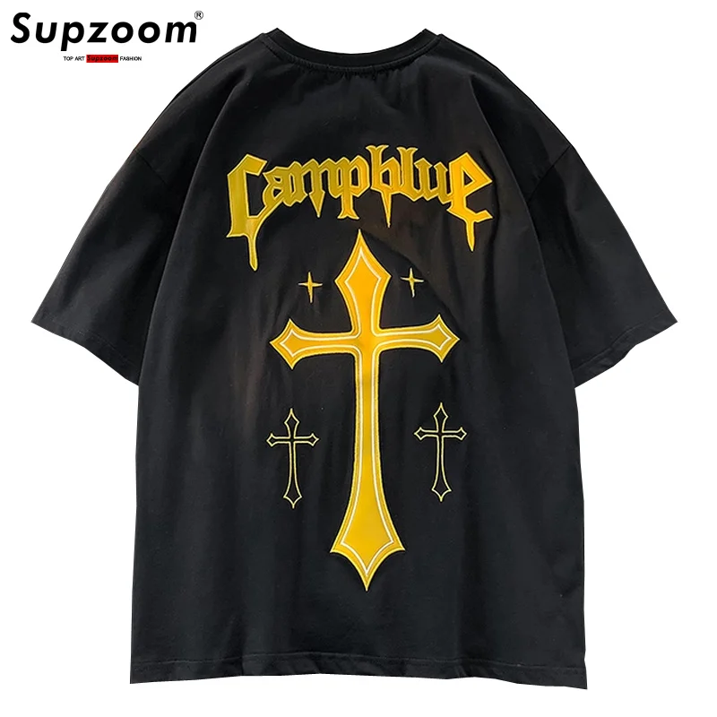 New Arrival 2023 Top Fashion Summer Cotton O-neck Retro Heavy Print Short Sleeve Vintage Crucifix Gothic Personalized Tshirt
New Arrival 2023 Top Fashion Summer Cotton O-neck Retro Heavy Print Short Sleeve Vintage Crucifix Gothic Personalized Tshirt