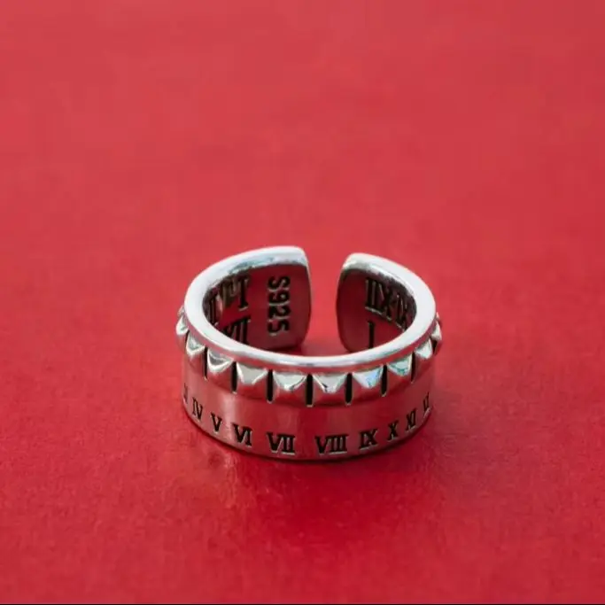Cool S925 Sterling Silver Ring for Men and Women Vintage Roman numerals Double Layer Ring Open Ring Silver Jewelry
Cool S925 Sterling Silver Ring for Men and Women Vintage Roman numerals Double Layer Ring Open Ring Silver Jewelry