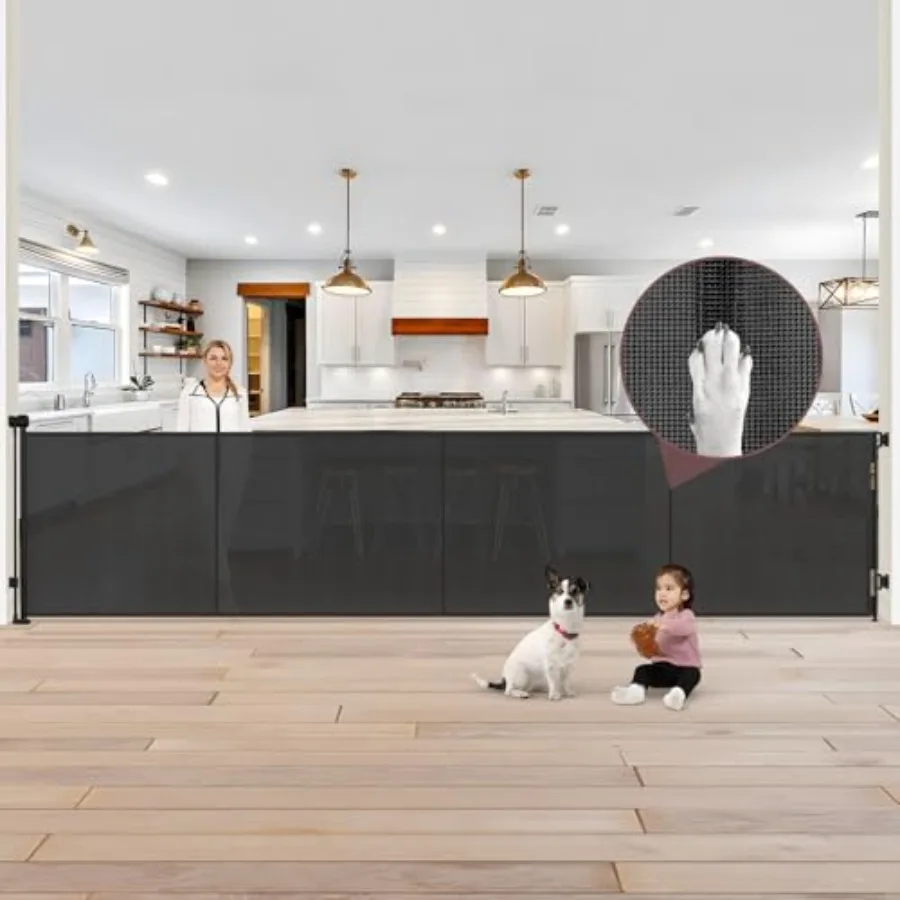 Extra Tall 41 Retractable Pet Gate with Support Rods Black Extra Wide Indoor Outdoor Baby Gate for Dogs 200 Long Retractable Fe
Extra Tall 41 Retractable Pet Gate with Support Rods Black Extra Wide Indoor Outdoor Baby Gate for Dogs 200 Long Retractable Fe