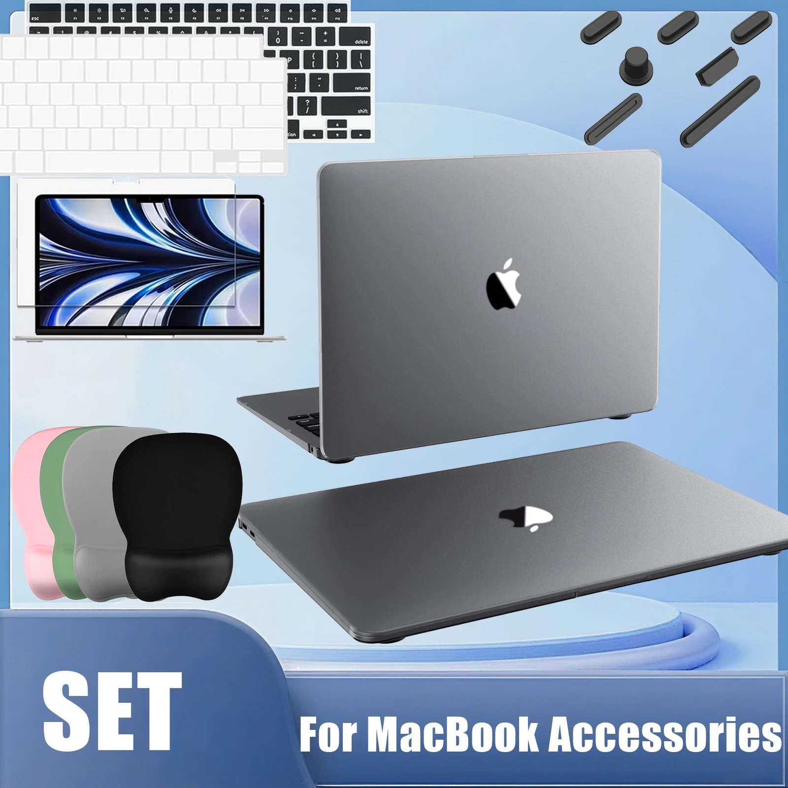 Матовый чехол для MacBook Air 13 дюймов M4 2025 2024 2023 2022 M3 M2 A3240 A3113 A2681, аксессуары для ноутбуков MacBook Air 13,6 дюйма
Матовый чехол для MacBook Air 13 дюймов M4 2025 2024 2023 2022 M3 M2 A3240 A3113 A2681, аксессуары для ноутбуков MacBook Air 13,6 дюйма