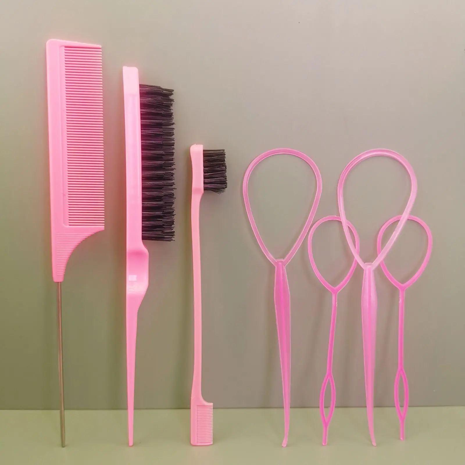 Hair Styling loop Set Toddler Topsy Rat Pony Tail Edge Comb Tools Braid Edge Brush Hairdressing Accessories for kids Women Girls
Hair Styling loop Set Toddler Topsy Rat Pony Tail Edge Comb Tools Braid Edge Brush Hairdressing Accessories for kids Women Girls