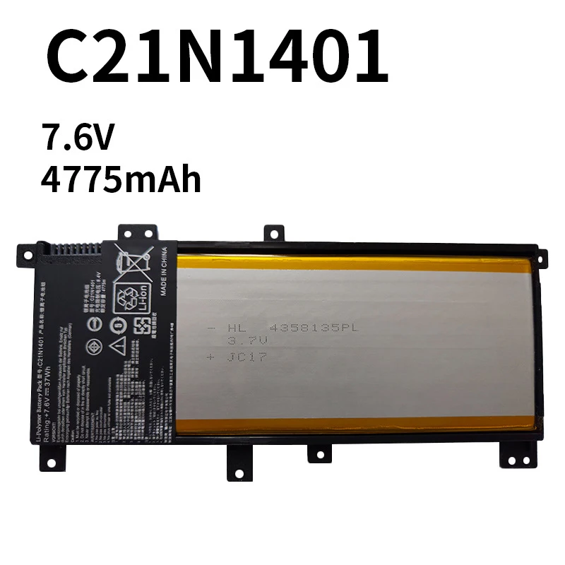 Laptop battery For ASUS C21N1401 F455L A455L R455L F455LD A455LD R455LD X555 A455LN Y483L X455L K455L W419L X455LA K455LF VM410L
Laptop battery For ASUS C21N1401 F455L A455L R455L F455LD A455LD R455LD X555 A455LN Y483L X455L K455L W419L X455LA K455LF VM410L