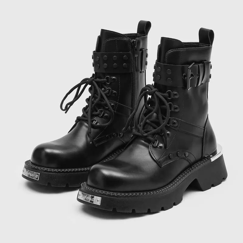 men fashion stage nightclub high platform boots lace-up natural leather rivets shoes cowboy spring autumn boot cool long botas
men fashion stage nightclub high platform boots lace-up natural leather rivets shoes cowboy spring autumn boot cool long botas
