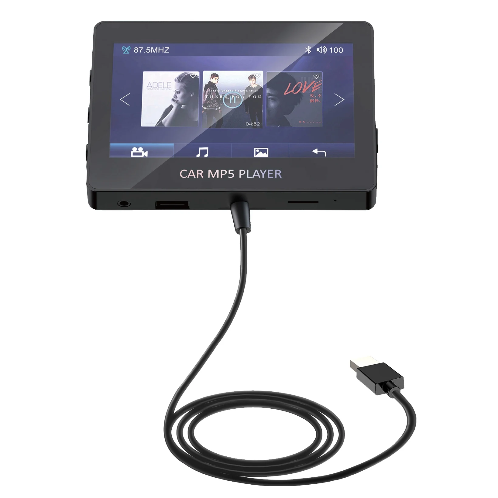 Автомобильный mp5-плеер, Bluetooth 5,0, FM-передатчик, поддержка TF U Disk, музыкальный плеер, автомобильный электронный плеер для автомобилей M6
Автомобильный mp5-плеер, Bluetooth 5,0, FM-передатчик, поддержка TF U Disk, музыкальный плеер, автомобильный электронный плеер для автомобилей M6