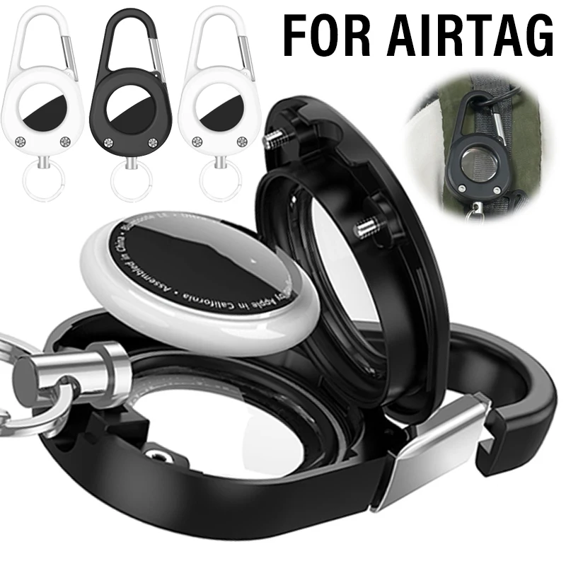 Портативный чехол с защитой от потери для AirTags Air Tag, защитный чехол, держатель, брелок с карабином для альпинистских ключей, багажа 
Портативный чехол с защитой от потери для AirTags Air Tag, защитный чехол, держатель, брелок с карабином для альпинистских ключей, багажа