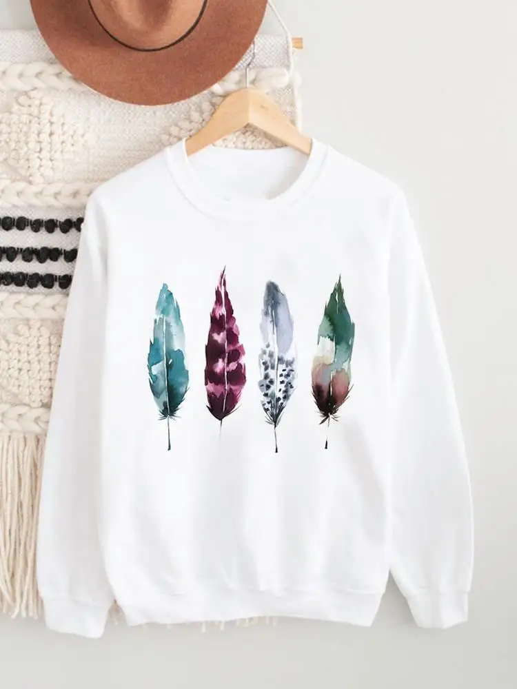 Feather Sweet Trend Cute Long Sleeve Fleece Print Pullovers Fashion Clothing Spring Autumn Winter Women Graphic Sweatshirts
Feather Sweet Trend Cute Long Sleeve Fleece Print Pullovers Fashion Clothing Spring Autumn Winter Women Graphic Sweatshirts