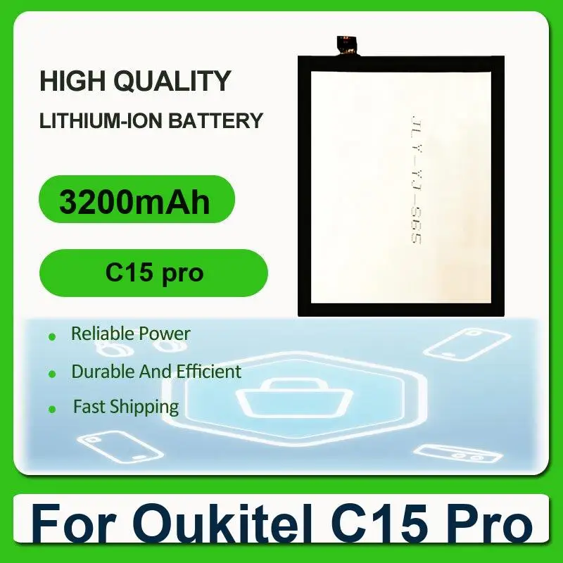 Replacement Mobile Phone Battery For Oukitel C15 Pro C15 pro 3200mAh
Replacement Mobile Phone Battery For Oukitel C15 Pro C15 pro 3200mAh