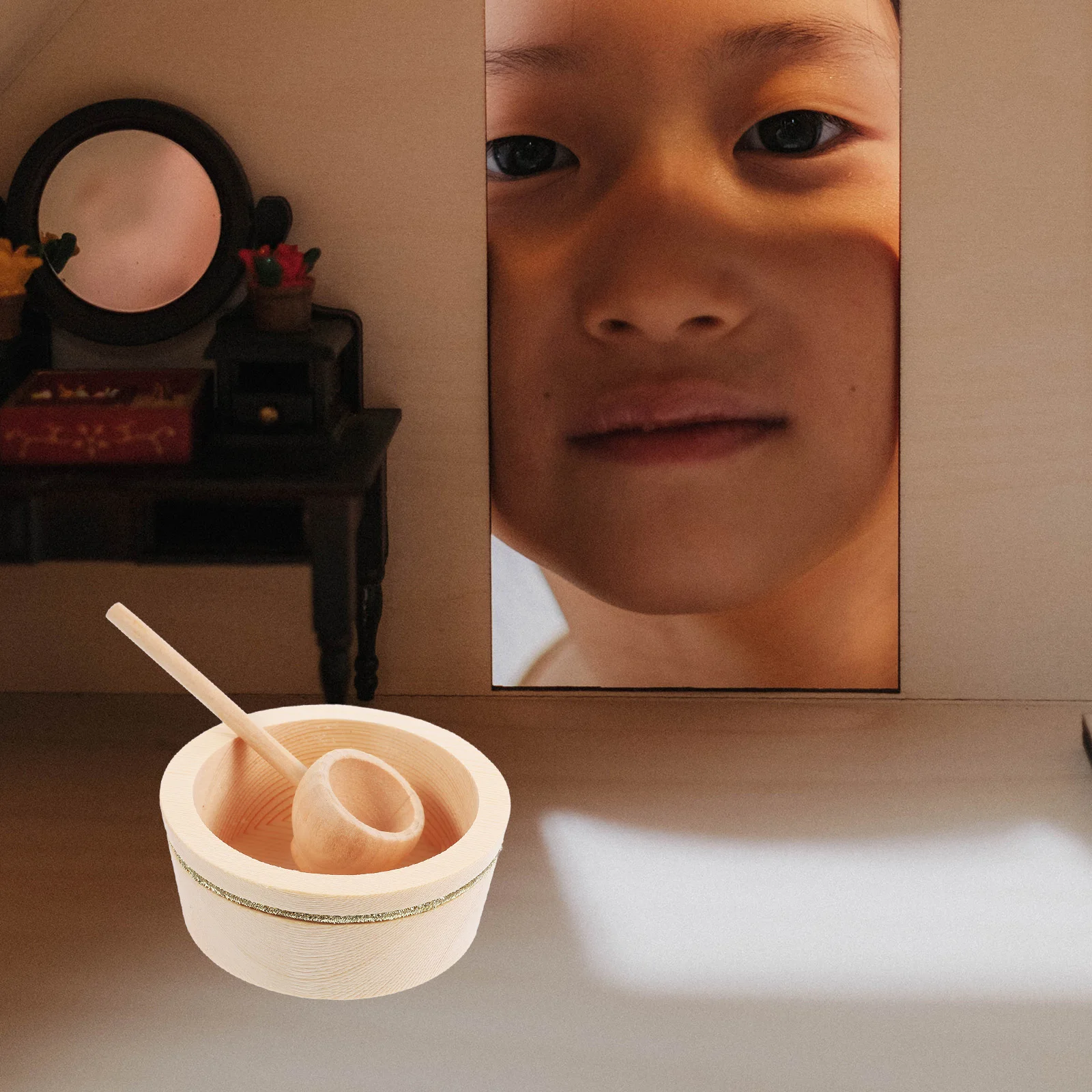 3 set Mini Wooden Bowl Spoon Set Diy Unfinished Craft For House Kitchen Pretend Play Miniature House Decoration Tiny Tableware
3 set Mini Wooden Bowl Spoon Set Diy Unfinished Craft For House Kitchen Pretend Play Miniature House Decoration Tiny Tableware