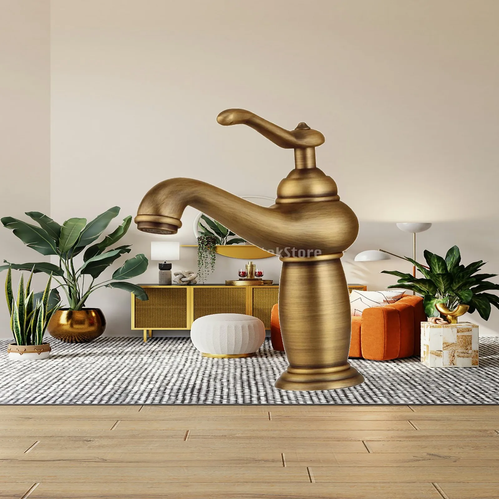European Style Brass Bathroom Faucet Mixer Vintage Cold and Hot Water Basin Tap for Washbasin or Kitchen Sink
European Style Brass Bathroom Faucet Mixer Vintage Cold and Hot Water Basin Tap for Washbasin or Kitchen Sink