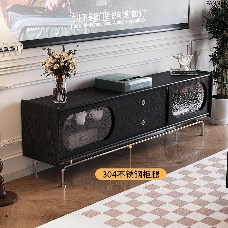 Solid wood TV cabinet living room small apartment simple modern high-end storage locker integrated
Solid wood TV cabinet living room small apartment simple modern high-end storage locker integrated