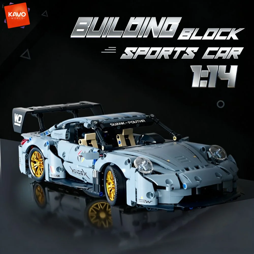 KAVOWORLD 973PCS Sports Supercar Building Set 1:14 MOC Racing Car Model Kits STEM Educational Toys Birthday Gifts for Boys Kids
KAVOWORLD 973PCS Sports Supercar Building Set 1:14 MOC Racing Car Model Kits STEM Educational Toys Birthday Gifts for Boys Kids