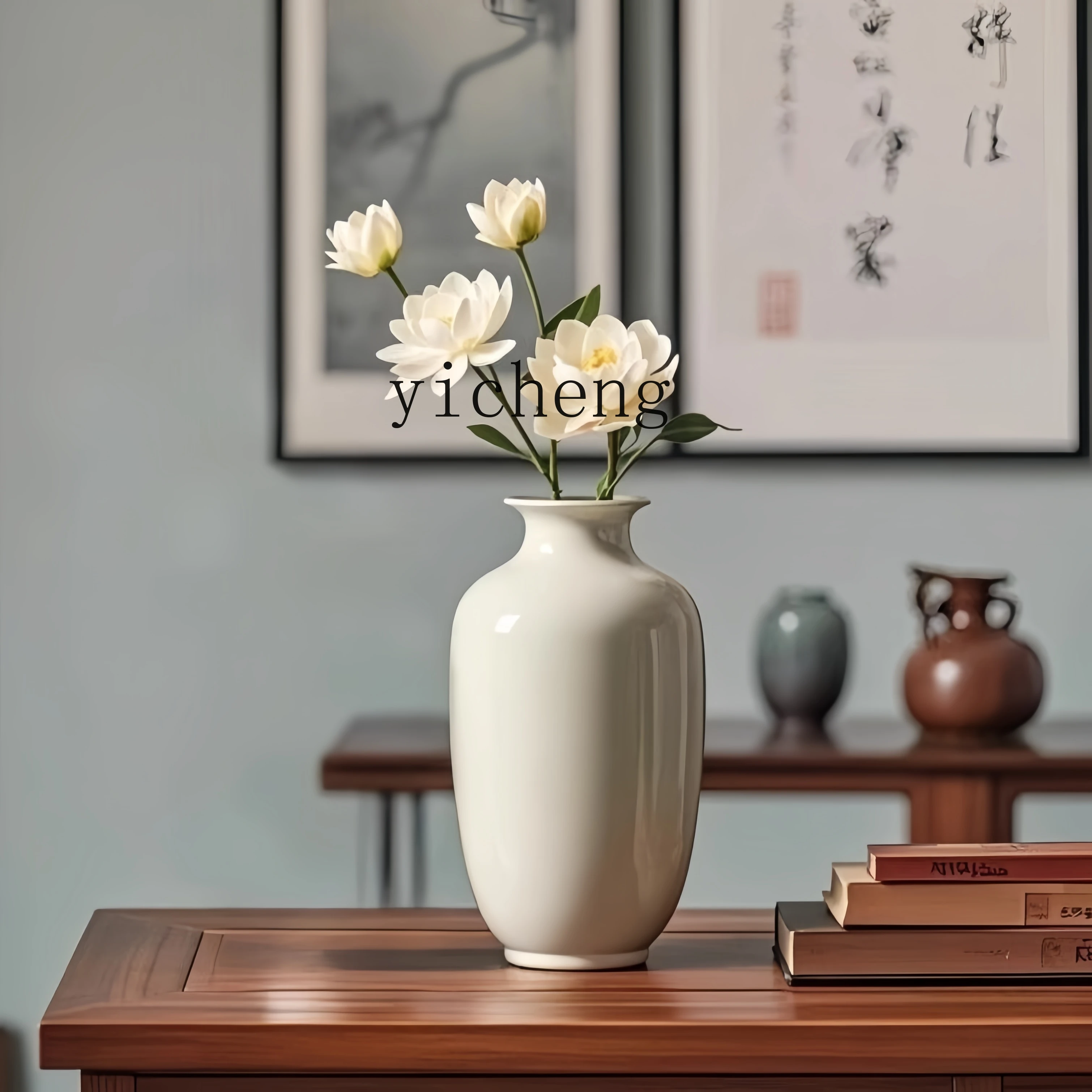 LSL Ceramic Vase Tea Art Pure White Porcelain Bottle Living Room Company Decoration Study Entrance Ornament
LSL Ceramic Vase Tea Art Pure White Porcelain Bottle Living Room Company Decoration Study Entrance Ornament