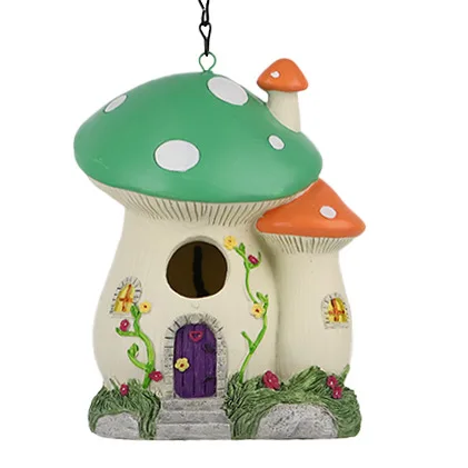 Mushroom Eco-friendly Resin Parrot Bird Cage Breeding Nest Mating Box Fairy Tale Cute Colorful Bird House for Outside
Mushroom Eco-friendly Resin Parrot Bird Cage Breeding Nest Mating Box Fairy Tale Cute Colorful Bird House for Outside