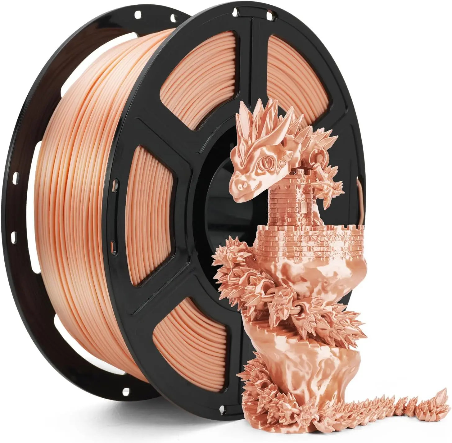 Silk Skin PLA Filament 1.75mm 250g, Metal-Like Shiny PLA, Smooth Silky Finish, Easy to Print, Accuracy +/- 0.02mm
Silk Skin PLA Filament 1.75mm 250g, Metal-Like Shiny PLA, Smooth Silky Finish, Easy to Print, Accuracy +/- 0.02mm