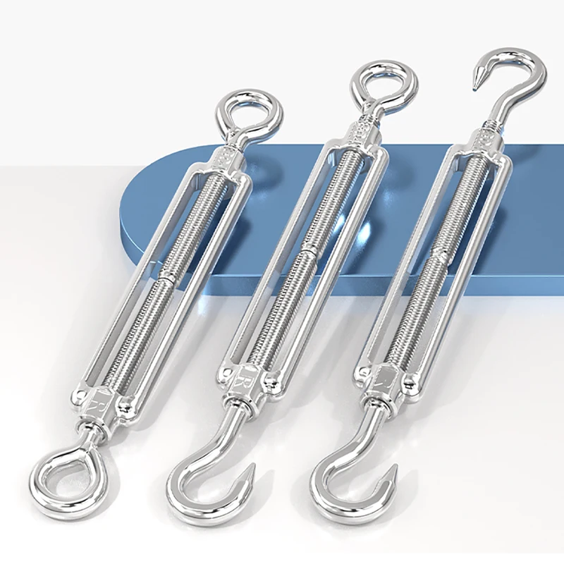 1PCS Stainless Steel 304 OC Type Turnbuckle Hook And Hook CC Type Wire Rope Tension Heavy Duty For Sun Shade Sail Cable Railing
1PCS Stainless Steel 304 OC Type Turnbuckle Hook And Hook CC Type Wire Rope Tension Heavy Duty For Sun Shade Sail Cable Railing