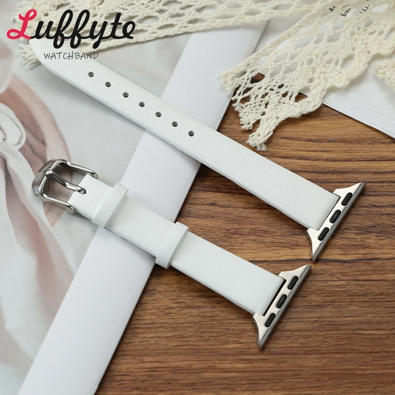 Women Slim PU Leather Watch Band for Apple Watch 38mm 40mm 41mm 42mm 44mm 45mm 46mm 49mm for Iwatch 1-10 SE Ultra 2 Belt 
Women Slim PU Leather Watch Band for Apple Watch 38mm 40mm 41mm 42mm 44mm 45mm 46mm 49mm for Iwatch 1-10 SE Ultra 2 Belt