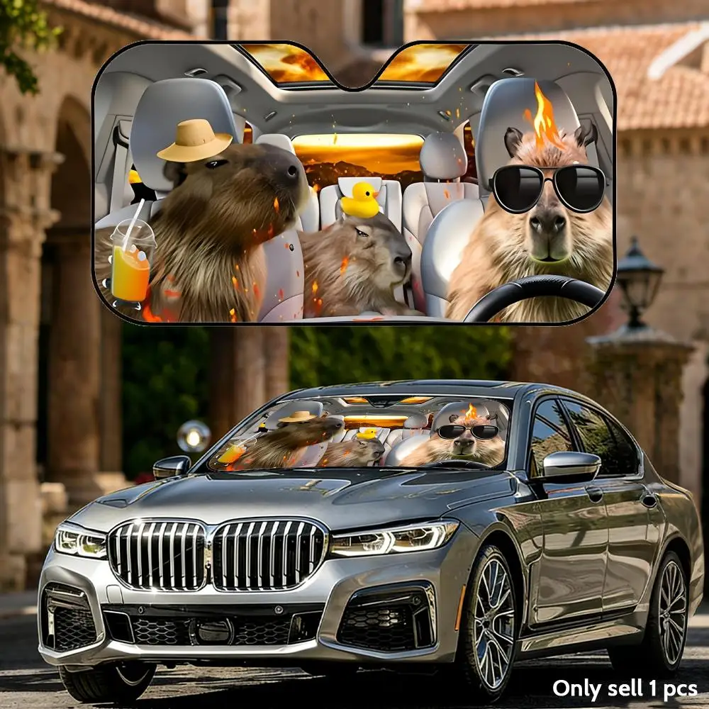 Capybara Driving Sun Visor Foldable Universal Car Windshield Sun Shade UV Protection Heat Insulation Foldable Cover
Capybara Driving Sun Visor Foldable Universal Car Windshield Sun Shade UV Protection Heat Insulation Foldable Cover
