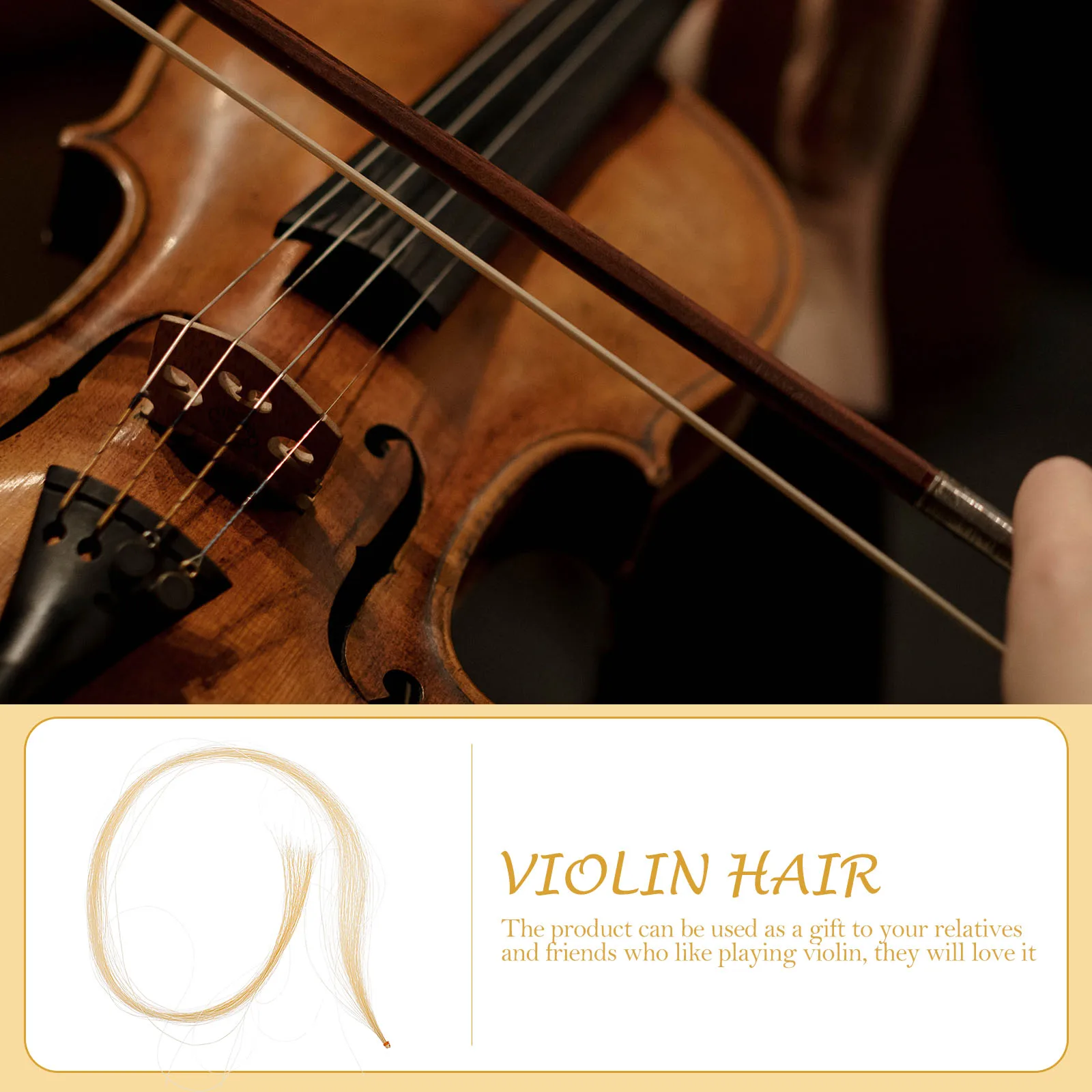 Piano Bow String Viola Full Size Violin Supply Practical Hair Yellow Horsehair Replacement Bride
Piano Bow String Viola Full Size Violin Supply Practical Hair Yellow Horsehair Replacement Bride