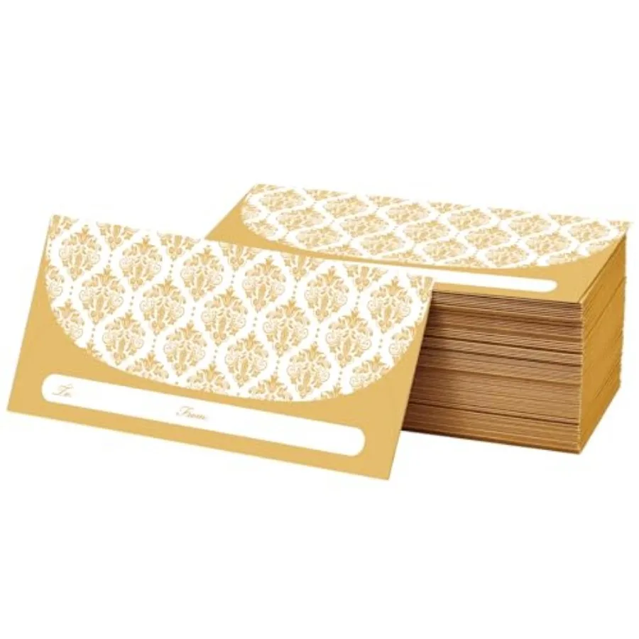 100 Pack Gold Money Envelopes for Cash Gts 7x3 Inch Fancy Decorative Design Money Holder for Christmas Birthday Graduations Wed
100 Pack Gold Money Envelopes for Cash Gts 7x3 Inch Fancy Decorative Design Money Holder for Christmas Birthday Graduations Wed