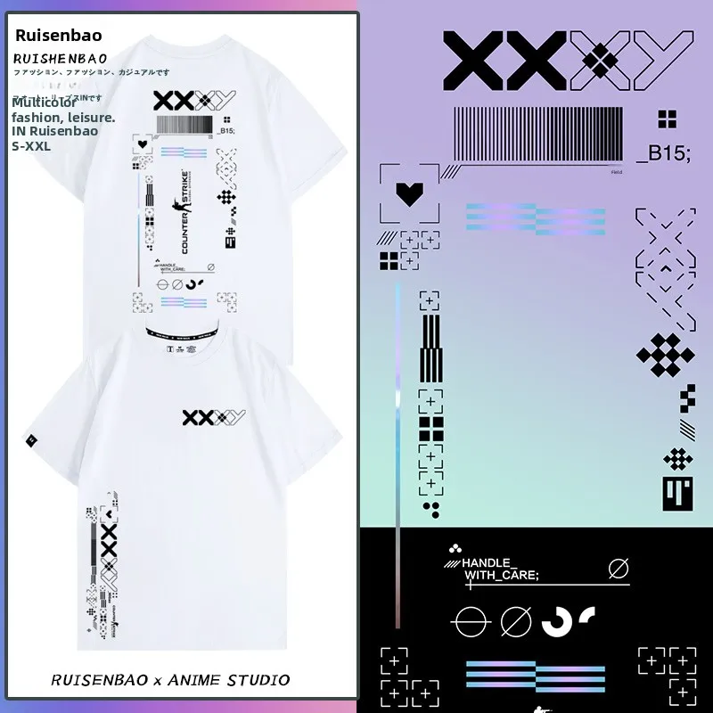 CSGO Game Skin Print Tee irt ex Summer Cotton ort Sve T-irt Pure Cotton Geometric Pattern Casual Faion Tee
CSGO Game Skin Print Tee irt ex Summer Cotton ort Sve T-irt Pure Cotton Geometric Pattern Casual Faion Tee