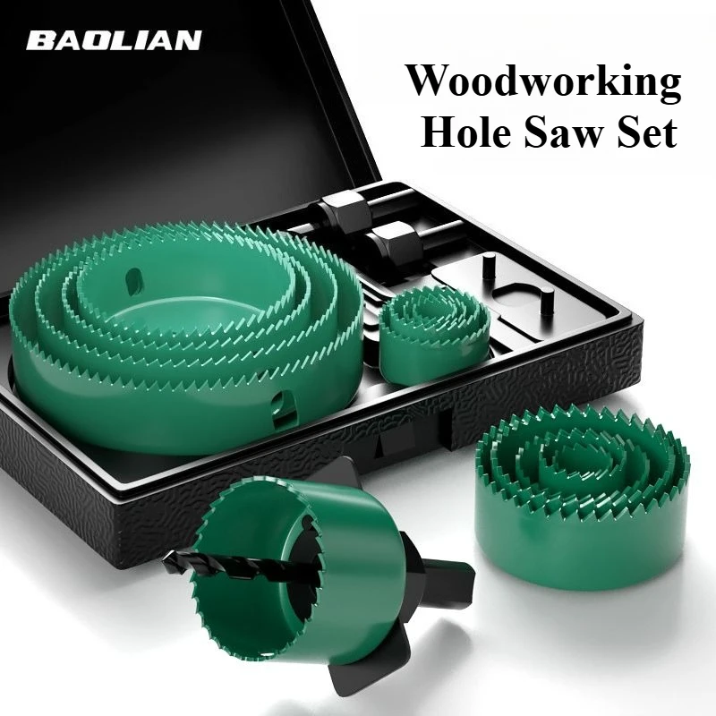 Woodwroking Hole Saw Set Metal Core 19-64/64-127/19-127mm Saw Cup Wood Crown, Drill Bit for Wood ,Woodworking Tools Kit
Woodwroking Hole Saw Set Metal Core 19-64/64-127/19-127mm Saw Cup Wood Crown, Drill Bit for Wood ,Woodworking Tools Kit