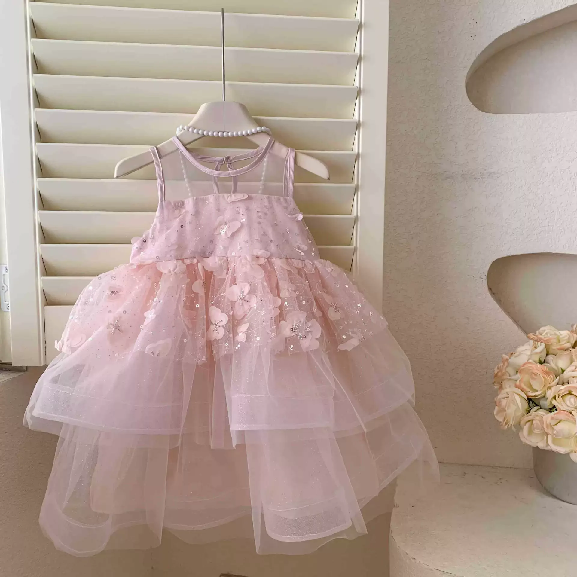 Girl's Flower Dress 2026 Summer New Style Children Girl Thin Mesh Splicing Princess Skirt Kids Fashion Clothes
Girl's Flower Dress 2026 Summer New Style Children Girl Thin Mesh Splicing Princess Skirt Kids Fashion Clothes