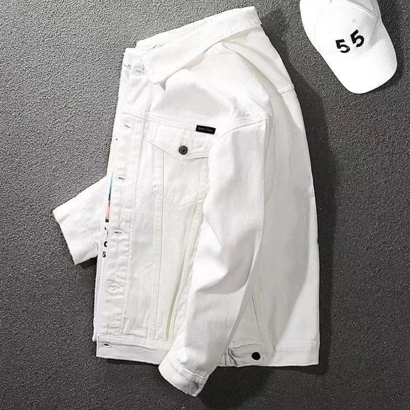 Модная мужская джинсовая куртка свободного кроя в корейском стиле, весна-осень, повседневная, на пуговицах, удлиненная
Модная мужская джинсовая куртка свободного кроя в корейском стиле, весна-осень, повседневная, на пуговицах, удлиненная