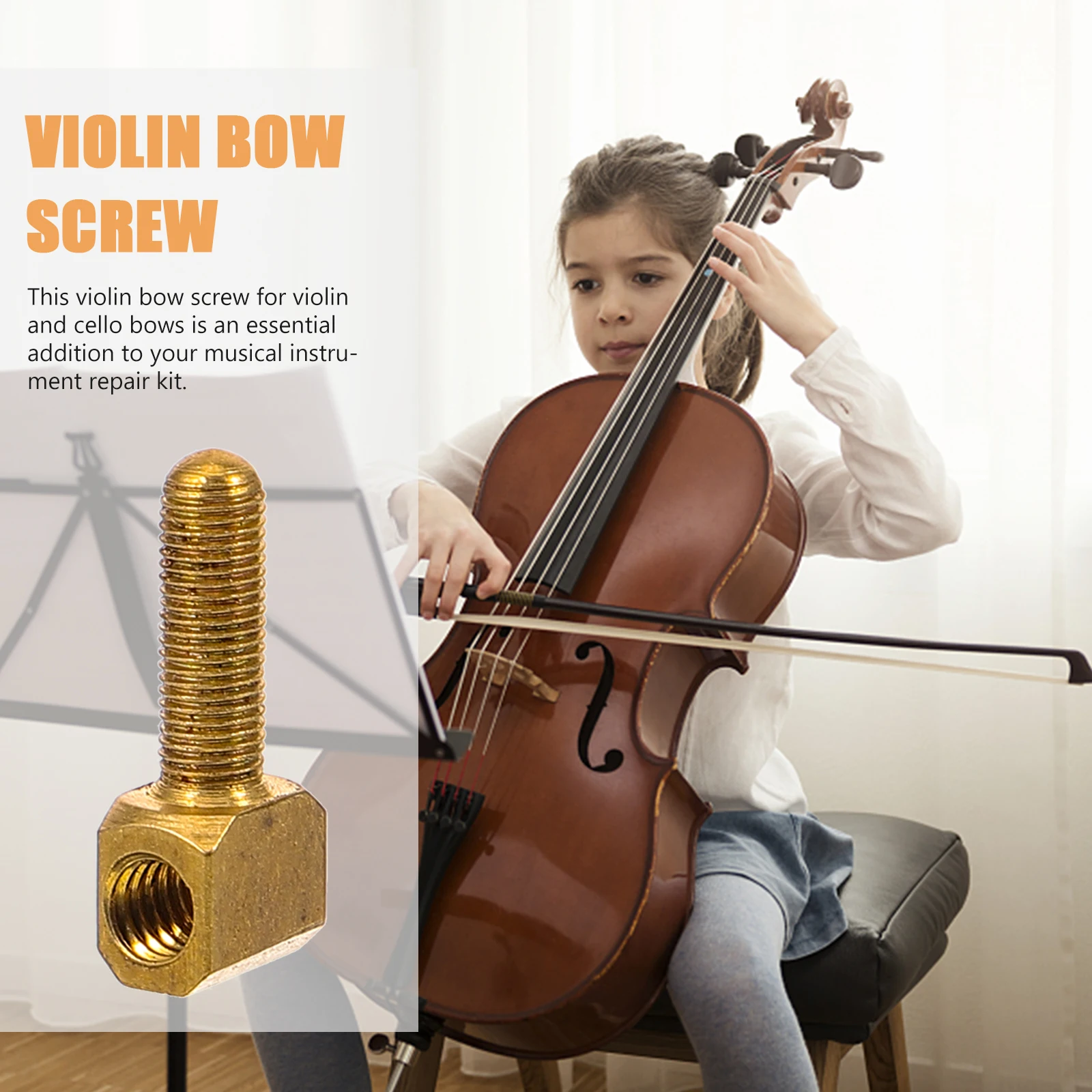4 Pcs Frog Piano Bow Screw Accessories Instrument Accessory Musical Equipment Golden Cello Anti Slip
4 Pcs Frog Piano Bow Screw Accessories Instrument Accessory Musical Equipment Golden Cello Anti Slip