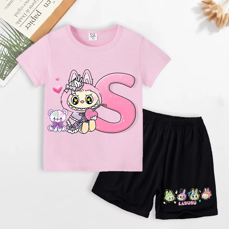 2pcs Labubu Short Sleeved Shorts Set for Children Cartoon Letter A-Z Printed Summer Clothes Suits Fashion T-shirt Pants Sets
2pcs Labubu Short Sleeved Shorts Set for Children Cartoon Letter A-Z Printed Summer Clothes Suits Fashion T-shirt Pants Sets