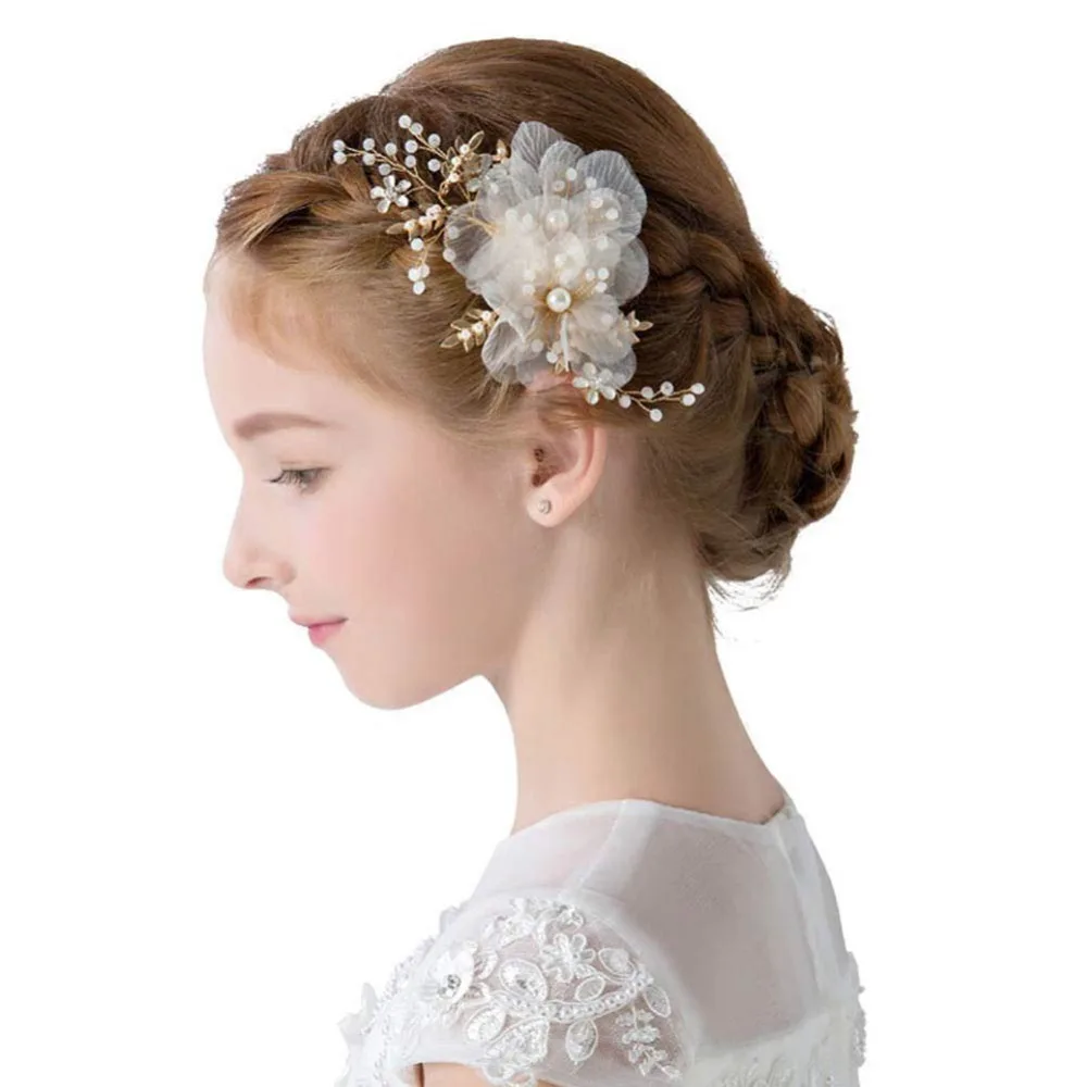 Flower Girl Hair Accessory Pearls White Floral Cute Elegant Hair Pin for Bridesmaid Wedding Dress Shows Children' Day Party
Flower Girl Hair Accessory Pearls White Floral Cute Elegant Hair Pin for Bridesmaid Wedding Dress Shows Children' Day Party