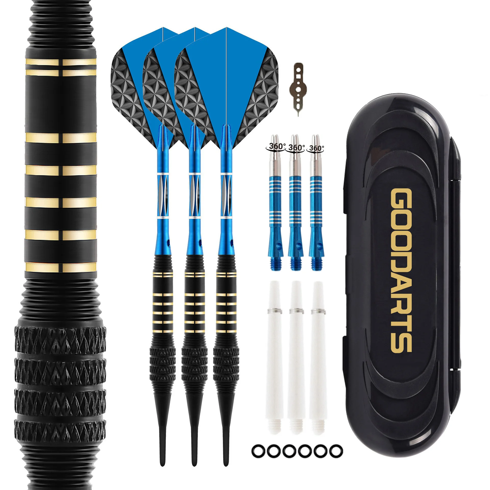3-Pack Wing Soft Tip Darts, Professional Electronic Dartboard Training Darts, Anti-slip Knurled Barrel 、 Rotating Dart Rod
3-Pack Wing Soft Tip Darts, Professional Electronic Dartboard Training Darts, Anti-slip Knurled Barrel 、 Rotating Dart Rod