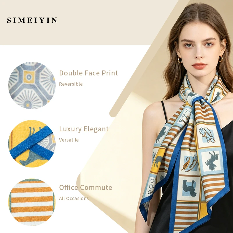Luxury Wool Silk Blend Long Neck Scarf Vintage Horse Bit Print Thin Ribbon Elegant Accessory For Work Date Wedding Party
Luxury Wool Silk Blend Long Neck Scarf Vintage Horse Bit Print Thin Ribbon Elegant Accessory For Work Date Wedding Party