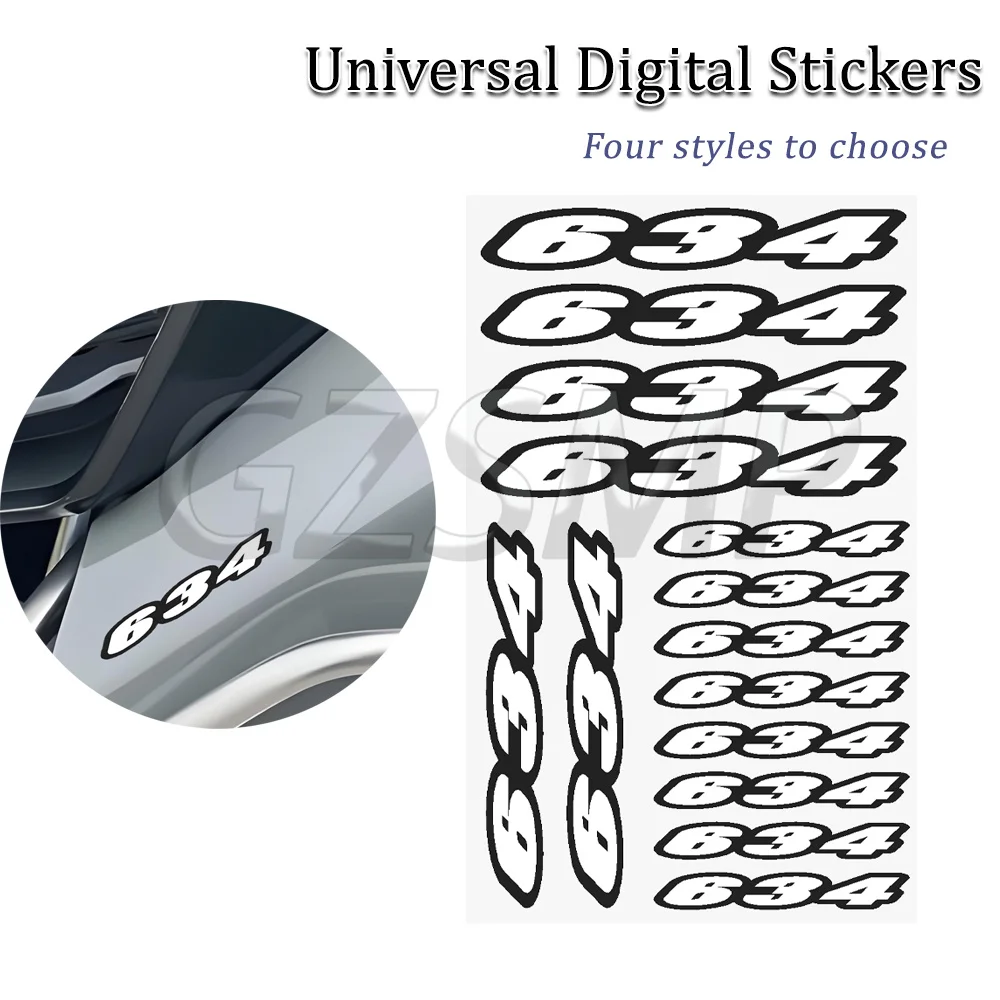 Fit for HUSQVARNA SMR 634 Helmet Tailgate Fender Windscreen Digit Decal Motorcycle Universal Number 634 Sticker
Fit for HUSQVARNA SMR 634 Helmet Tailgate Fender Windscreen Digit Decal Motorcycle Universal Number 634 Sticker