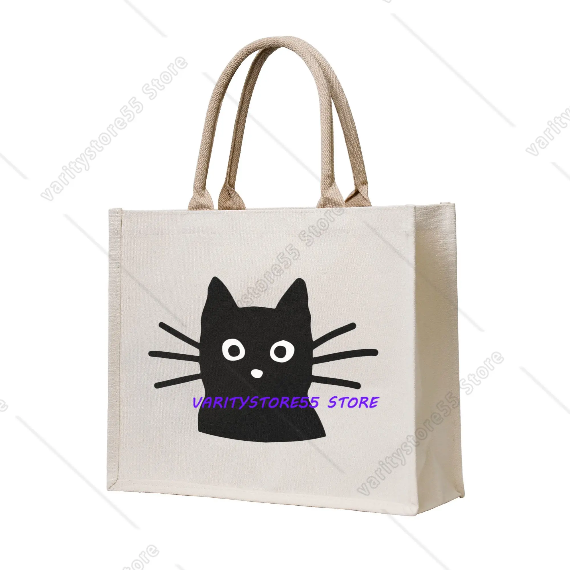 Cute Black Cat Groceries Shopping Tote Bag Women Funny Shopper Shoulder Bag Big Capacity Handbags
Cute Black Cat Groceries Shopping Tote Bag Women Funny Shopper Shoulder Bag Big Capacity Handbags