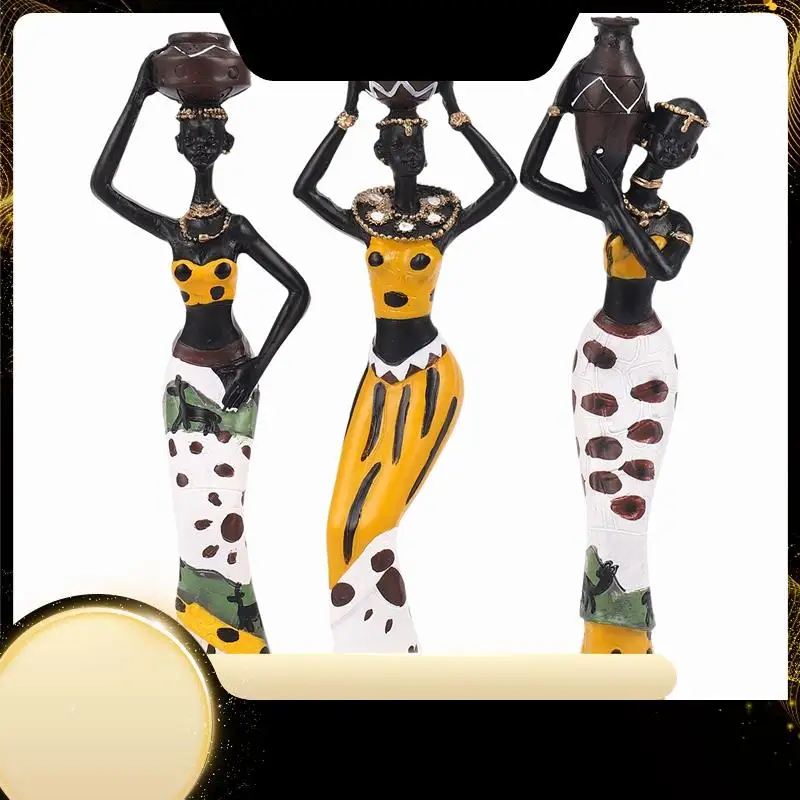 3Pcs Retro Vase African Woman Statue Exotic Resin Culture Figurines Set For Home Hotel Living Room Decoration Craft Ornaments Ye
3Pcs Retro Vase African Woman Statue Exotic Resin Culture Figurines Set For Home Hotel Living Room Decoration Craft Ornaments Ye