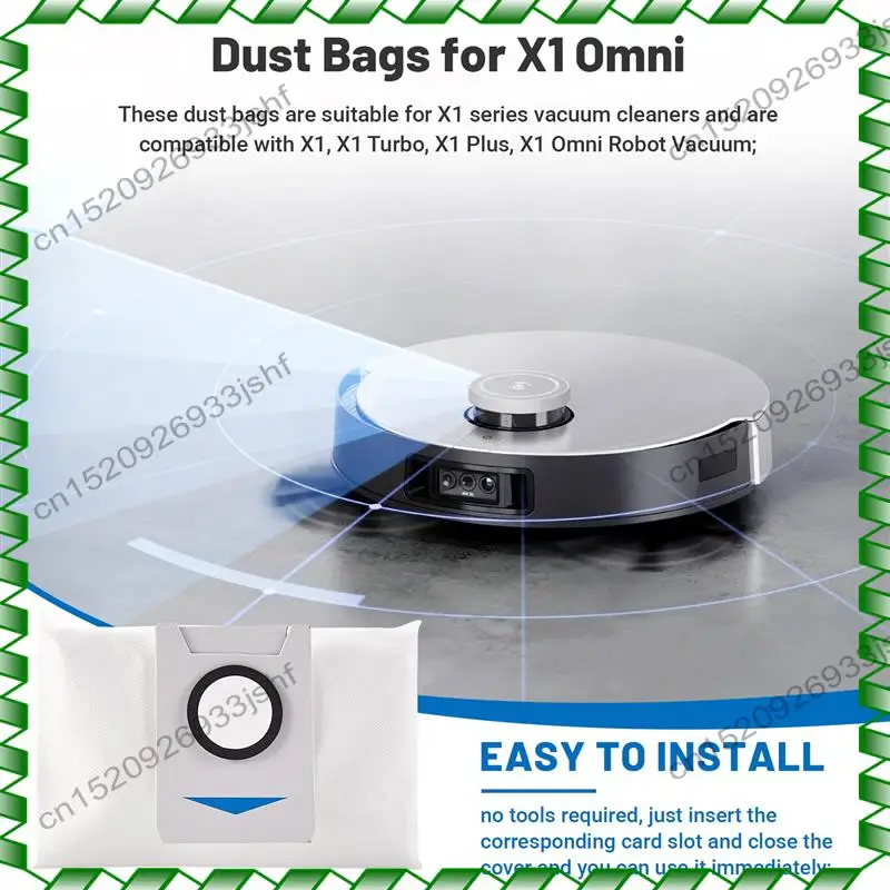 -BOFF запасные части мешки для пыли для Ecovacs Deebot X1 Omni/Turbo аксессуары для робота-пылесоса вакуумные мешки
-BOFF запасные части мешки для пыли для Ecovacs Deebot X1 Omni/Turbo аксессуары для робота-пылесоса вакуумные мешки