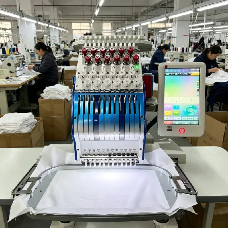 Single Head Commercial Embroidery Machine For Backpack Laptop Bag Tote Customized 15 Needle Large 500x800mm For Bag Patch
Single Head Commercial Embroidery Machine For Backpack Laptop Bag Tote Customized 15 Needle Large 500x800mm For Bag Patch