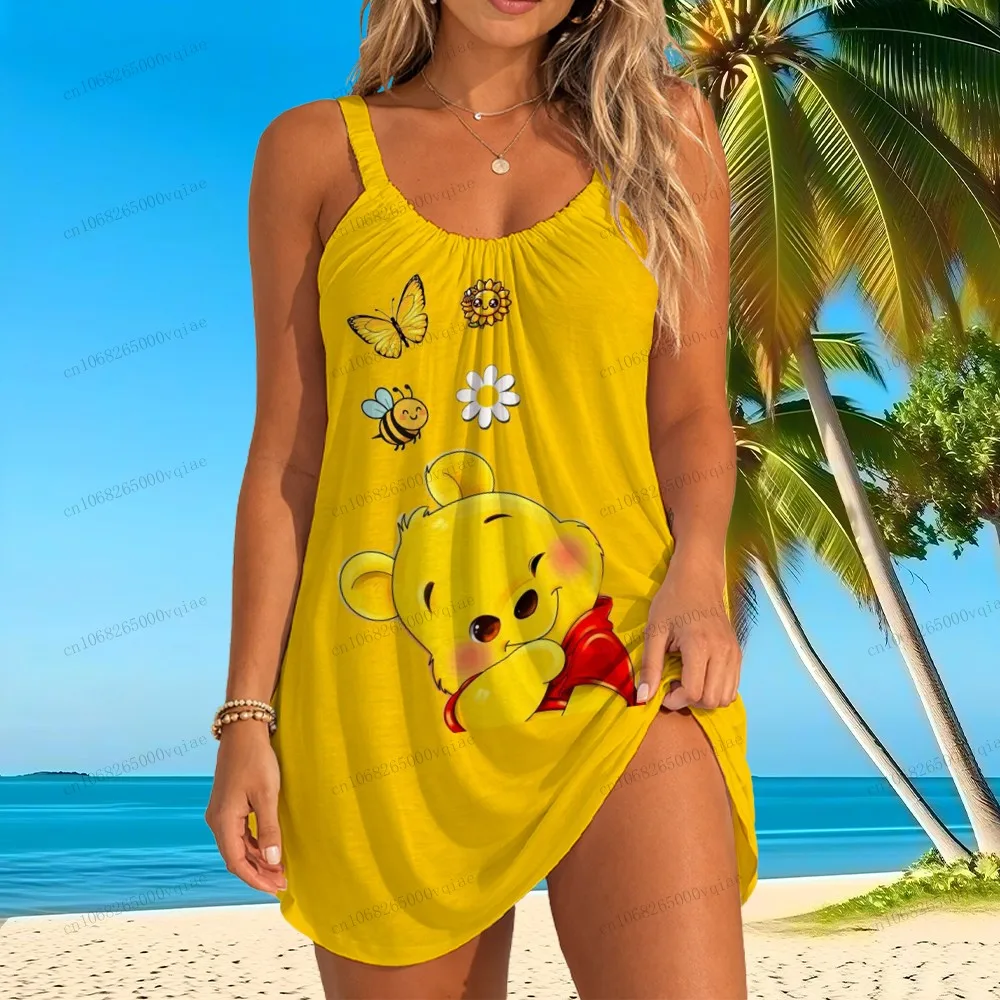 Женское пляжное платье-слинг Disney Pooh, новые очаровательные платья 2026 года с 3D-принтом, размеры S-3XL, пляжная одежда, женская одежда, платье в горошек, вечернее платье-комбинация
Женское пляжное платье-слинг Disney Pooh, новые очаровательные платья 2026 года с 3D-принтом, размеры S-3XL, пляжная одежда, женская одежда, платье в горошек, вечернее платье-комбинация