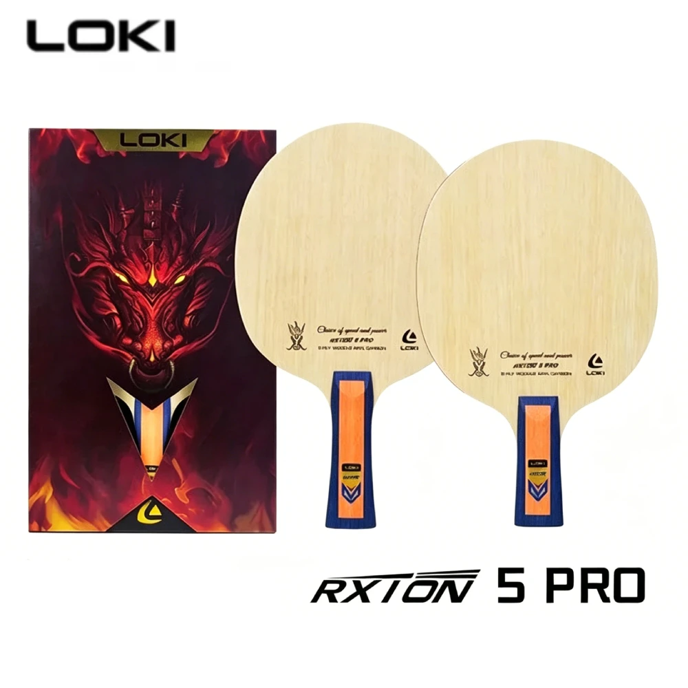 Professional LOKI RXTON 5PRO Table Tennis Racket Plate Offensive Type 5 Wood 2 Carbon Ping Pong Blade
Professional LOKI RXTON 5PRO Table Tennis Racket Plate Offensive Type 5 Wood 2 Carbon Ping Pong Blade