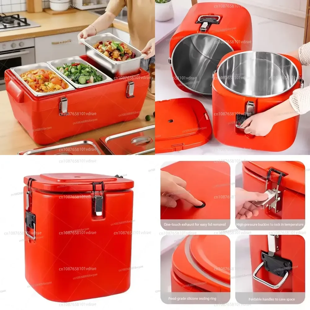 Square Portable Stainless Steel Thermal Insulation Food Container Thermal Insulation Bucket Portable Thermal 18.1L
Square Portable Stainless Steel Thermal Insulation Food Container Thermal Insulation Bucket Portable Thermal 18.1L