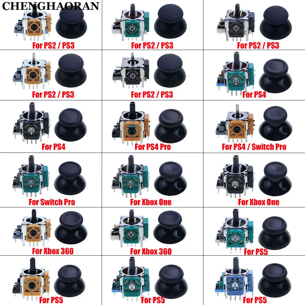 1Set Replacement 3D Analog Joystick For PS2 PS3 PS4 Pro PS5 Switch Pro Xbox One 360 Controller Thumb Stick Grip Caps Accessories
1Set Replacement 3D Analog Joystick For PS2 PS3 PS4 Pro PS5 Switch Pro Xbox One 360 Controller Thumb Stick Grip Caps Accessories