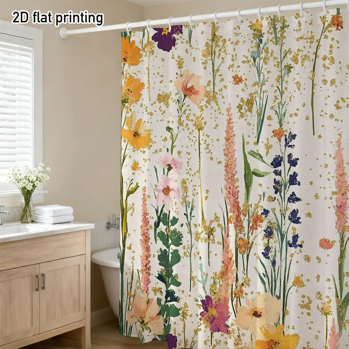 High Quality Floral Botanical Shower Curtain Set Watercolor Print Waterproof Bathroom Decor Curtain Liner for Modern Home Bath A
High Quality Floral Botanical Shower Curtain Set Watercolor Print Waterproof Bathroom Decor Curtain Liner for Modern Home Bath A