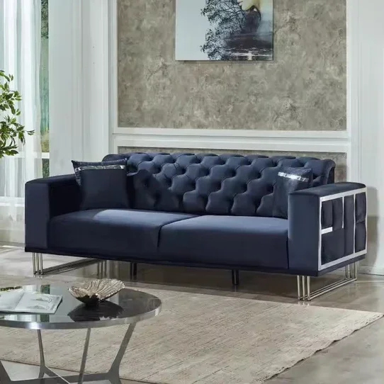 Newest Modern Luxury Living room Sofa Set Stainless Steel Button with Fabric Sofas Villa Home Office Hotel Living Room furniture
Newest Modern Luxury Living room Sofa Set Stainless Steel Button with Fabric Sofas Villa Home Office Hotel Living Room furniture