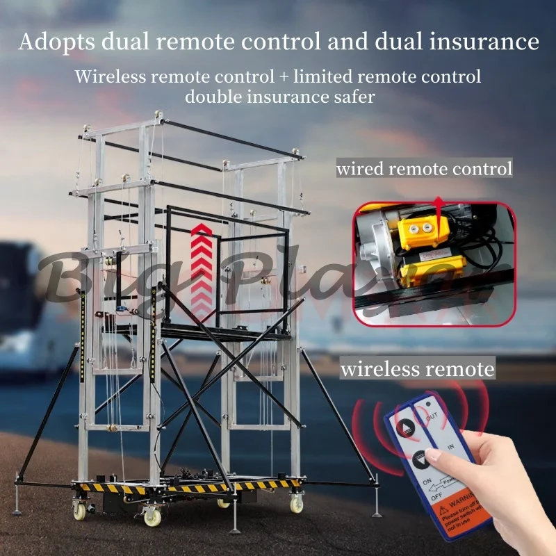 6m7m 8m Lifting Electric Scaffolding, Moving Scaffolding, Automatic Lifting Band Remote Control, Suitable for Indoor and Outdoor
6m7m 8m Lifting Electric Scaffolding, Moving Scaffolding, Automatic Lifting Band Remote Control, Suitable for Indoor and Outdoor