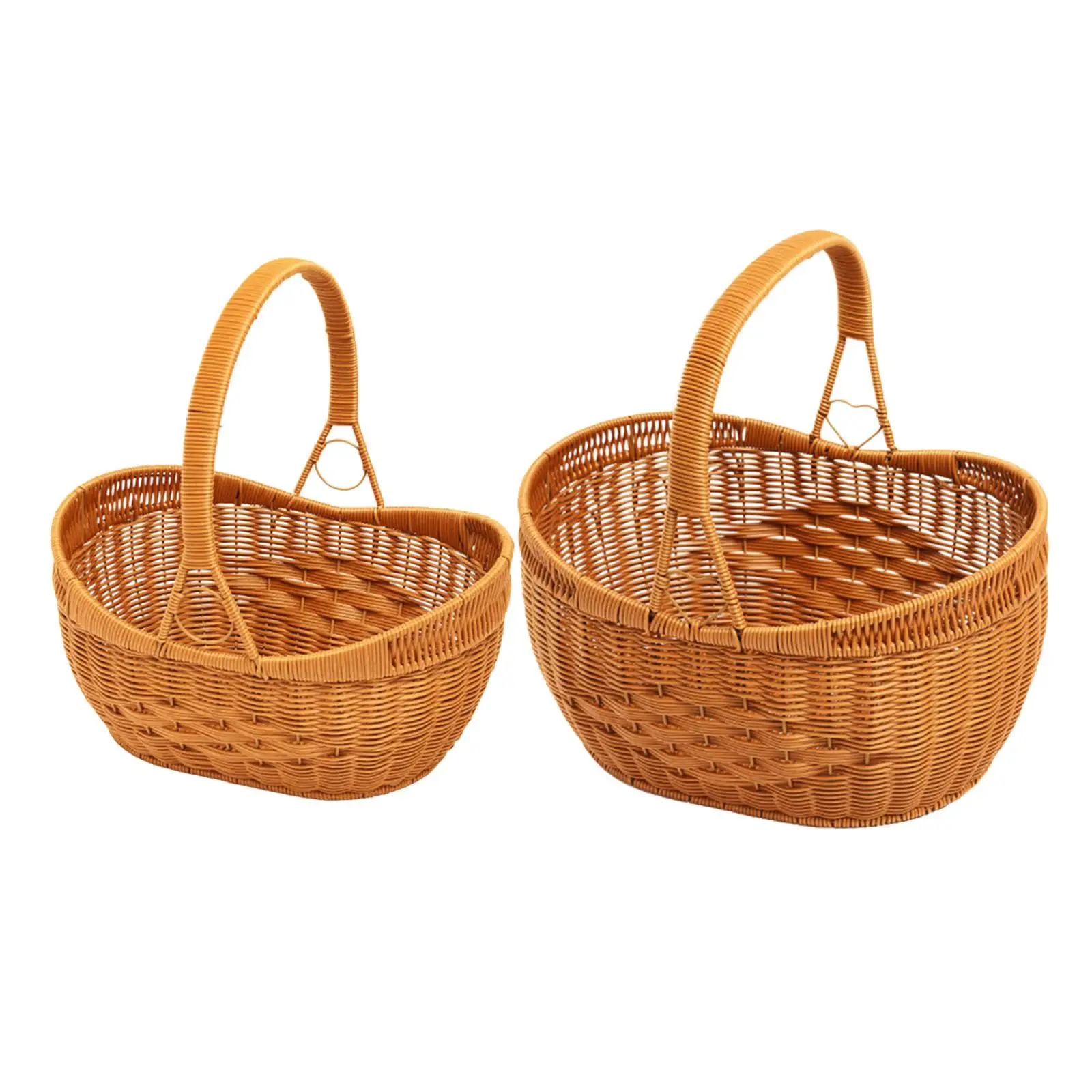 Handwoven Basket Picnic Basket Picking Basket Storage Basket with Handle for Wedding Flower Display Toys Party Favors
Handwoven Basket Picnic Basket Picking Basket Storage Basket with Handle for Wedding Flower Display Toys Party Favors