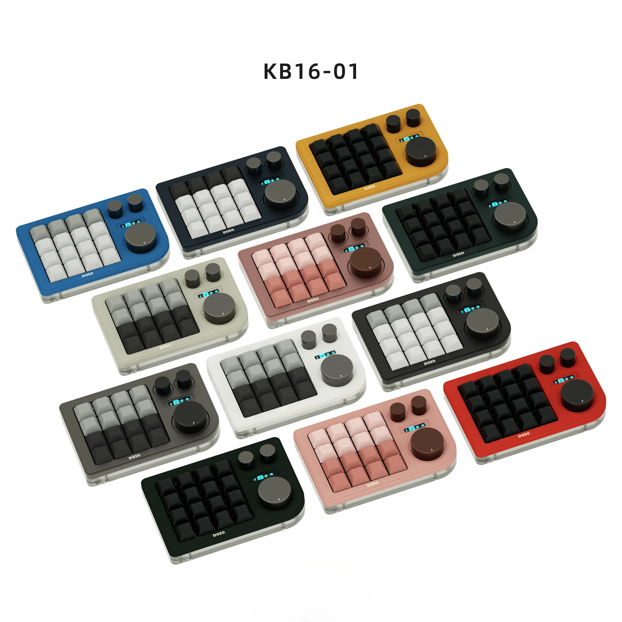 16 Keys, Designer Keypad, Three Knobs, Custom, Mechanical Keyboard, Custom KB16-01
16 Keys, Designer Keypad, Three Knobs, Custom, Mechanical Keyboard, Custom KB16-01