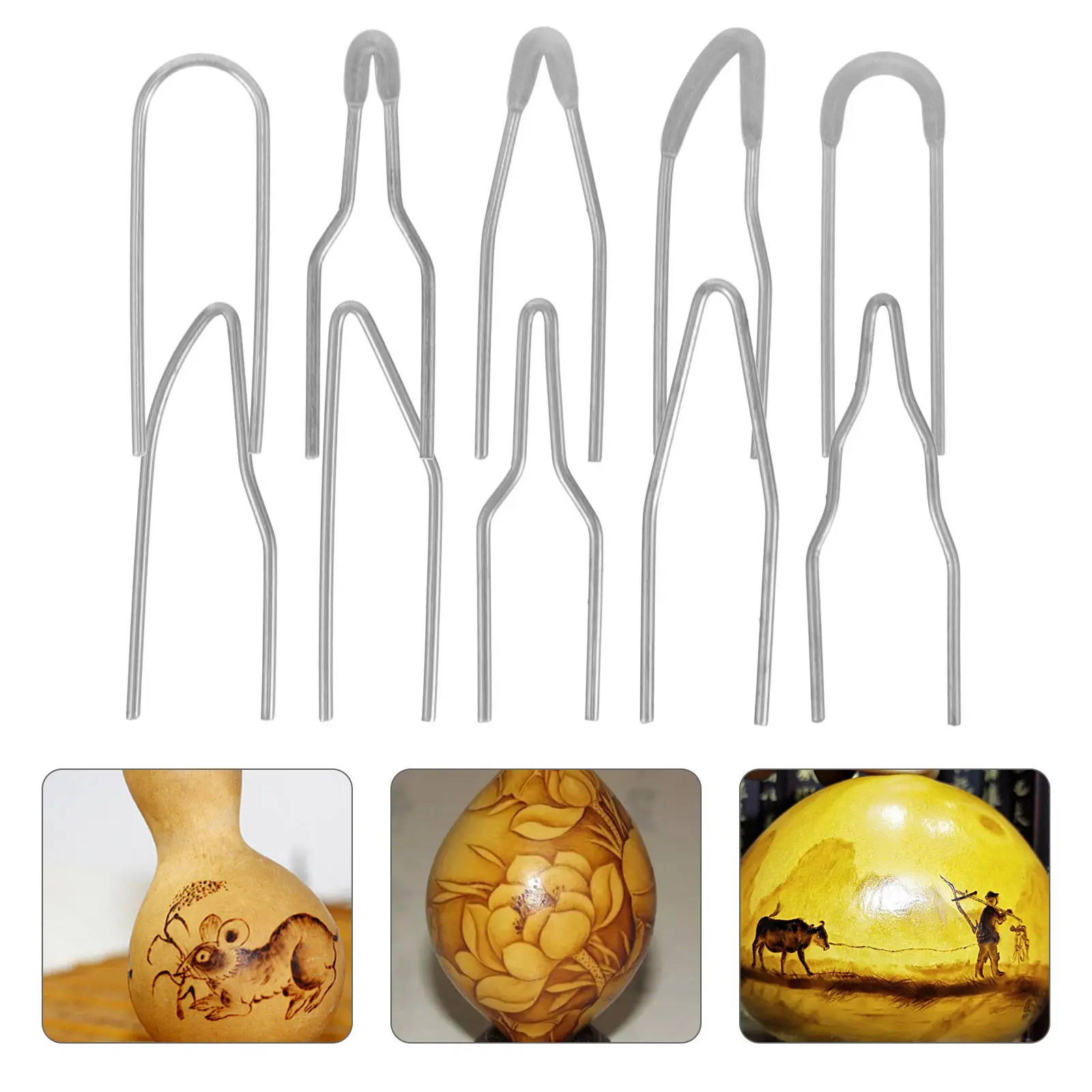 Набор из 10 сменных проволочных наконечников для пирографии, легкие и портативные насадки для выжигания по дереву, для станков по выжиганию по дереву
Набор из 10 сменных проволочных наконечников для пирографии, легкие и портативные насадки для выжигания по дереву, для станков по выжиганию по дереву