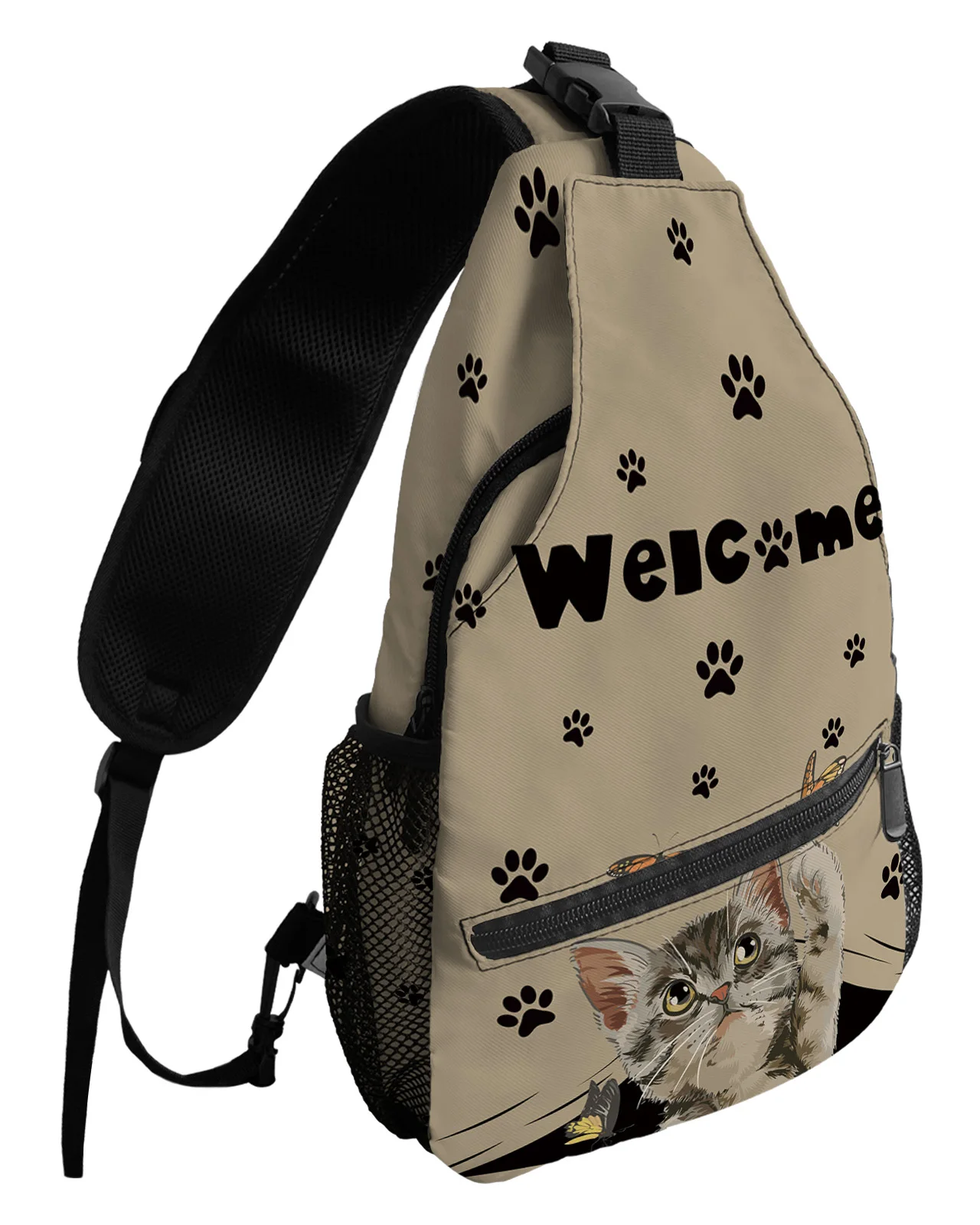 Cat Paw Retro Cute Chest Bags For Women Men Waterproof Messenger Bags Female Travel Sport Adjustable One Shoulder Crossbody Bag
Cat Paw Retro Cute Chest Bags For Women Men Waterproof Messenger Bags Female Travel Sport Adjustable One Shoulder Crossbody Bag
