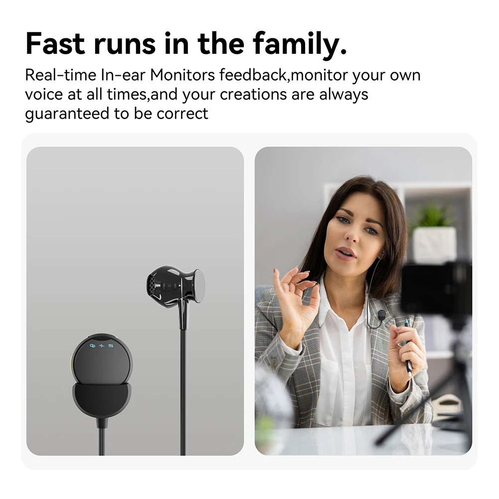 M9 Wireless Lavalier Microphone Portable Audio Video Recording Noise Cancelling Mini Mic for Vlog Interview Live Streaming
M9 Wireless Lavalier Microphone Portable Audio Video Recording Noise Cancelling Mini Mic for Vlog Interview Live Streaming