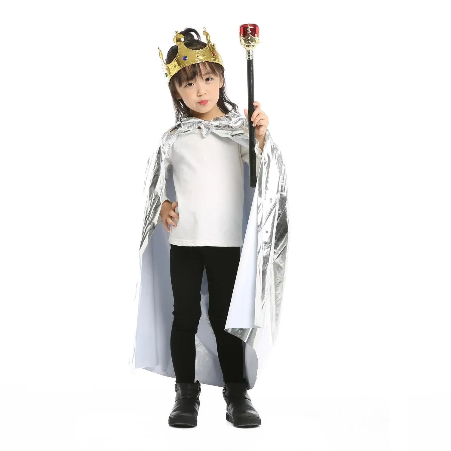 Girl Kids Cloak King Cape Robe Queen Princess Props Crown Scepter Birthday Party Supplies Accessory Halloween Costume Cosplay
Girl Kids Cloak King Cape Robe Queen Princess Props Crown Scepter Birthday Party Supplies Accessory Halloween Costume Cosplay